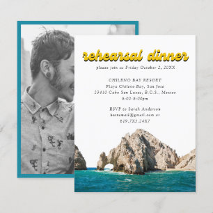 Convite para Janto de ensaio Elegante de Casamento
