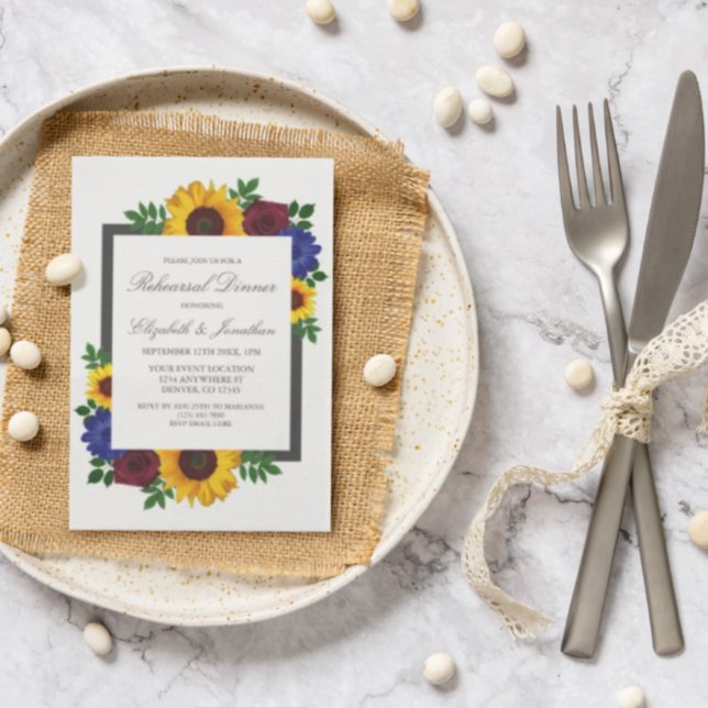 Convite para Janto de ensaio Floral de Rosa de gir (Criador carregado)