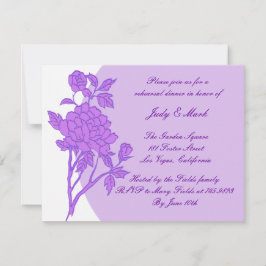 Convite para Janto de ensaio personalizado de flor