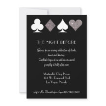 Convite para Janto de ensaio Silver Las Vegas