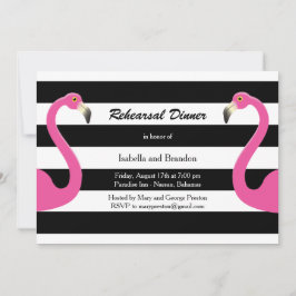 Convite para Janto de ensaio Trendy Flamingo