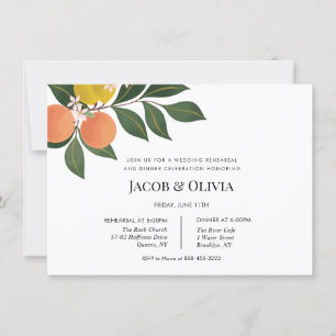 Convite para Janto de Ensaios de Casamento de Citr