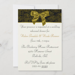 Convite para Janto de Ensaios de Casamento Elegant