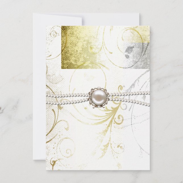 Convite para Janto de Ensaios de Flores Elegantes (Frente)