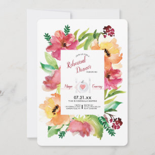Convite para Janto de Frame Floral