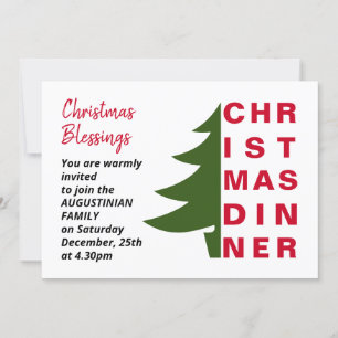 Convite para Janto de Natal Simples