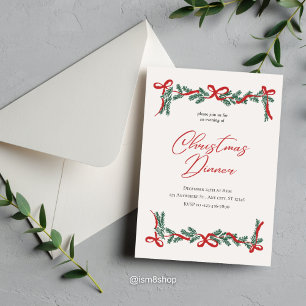 Convite para Janto Natal Clássico e Elegante