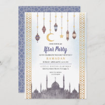 Convite para Janto Ramadan do Partido Iftar Dourad