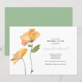 Convite para JANTO REHEARSAL, Flores de Aquarela