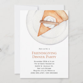 Convite para Janto Simples Amizade de Abóbora