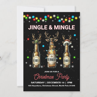 Convite para Jingle Mingle, Partido de Natal Adult