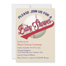 Convite para Jogar Ball Baseball Chá de fraldas