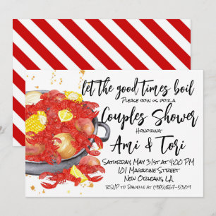 Convite para Lagostim de Mardi Gras