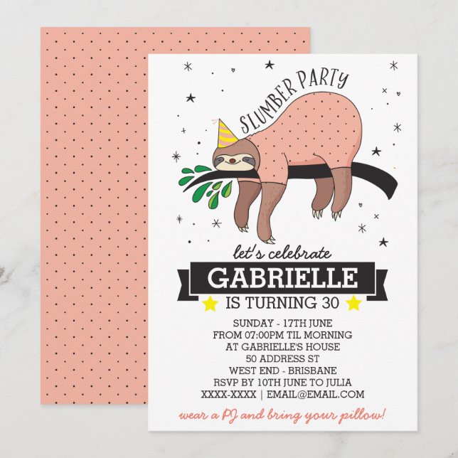 Convite para Lama de Partido do Sumber (Frente/Verso)