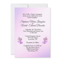 Convite para lavandas de Sinais de Casamento