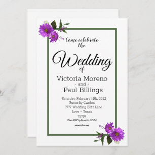 Convite para Lavander Daisy