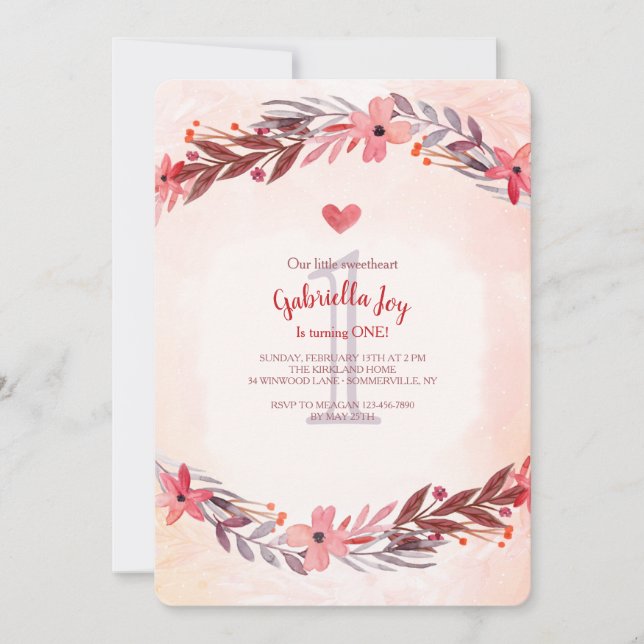 Convite para Lembranças Doces (Frente)