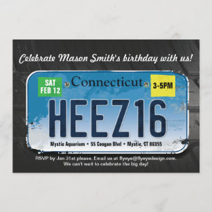 Convite para Licença de Connecticut de Aniversário