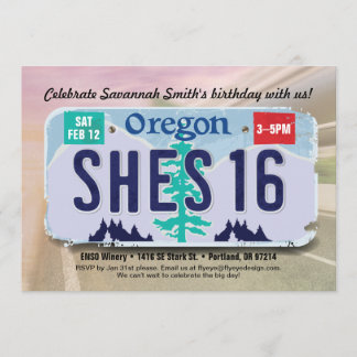 Convite para Licença de Oregon no 16.º Aniversário