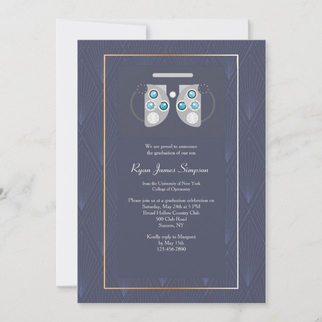 Convite Para Licenciamento De Oftalmologia (Frente)