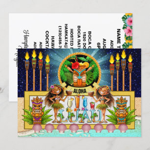 Convite para LUAU - Ver no Verso