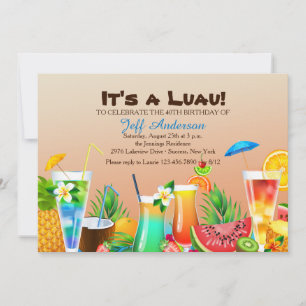 Convite para Luaue Havaiano