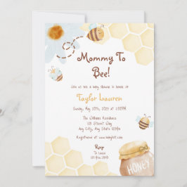 Convite para mamães de abelhas