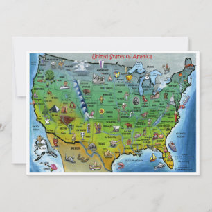 Convite para Mapa dos EUA