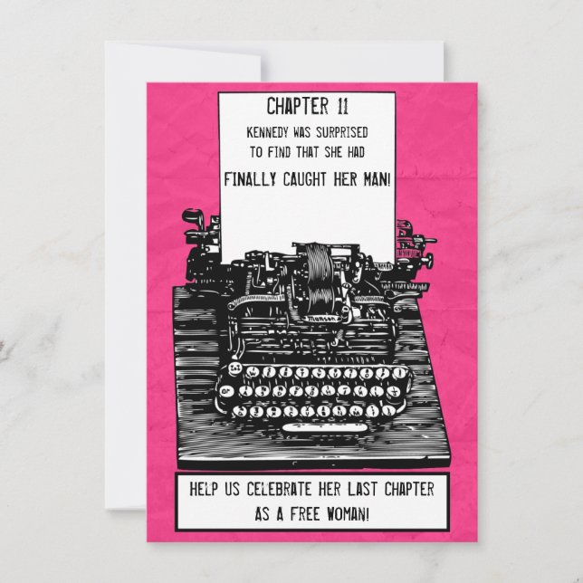 Convite para Máquina de Digitalização Vintage (Frente)