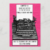 Convite para Máquina de Digitalização Vintage