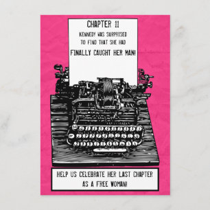 Convite para Máquina de Digitalização Vintage