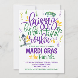Convite para Mardi Gras