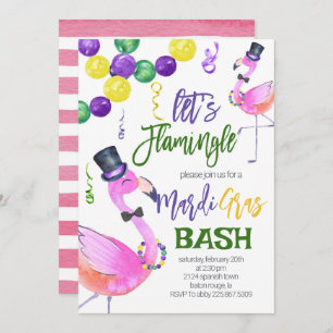 Convite para Mardi Gras