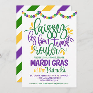 Convite para Mardi Gras