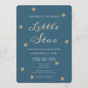 Convite para Marinho Twinkle Little Star