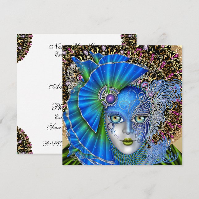 Convite para Máscara (Frente/Verso)