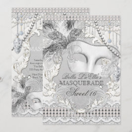 Convite para Mascarada de Pérolas Brancas de Diama