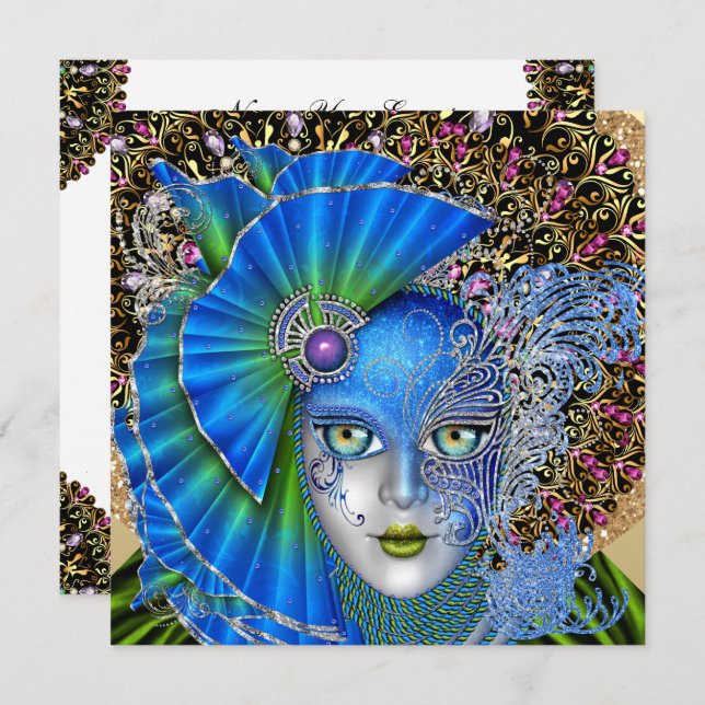 Convite para Máscaras (Frente/Verso)