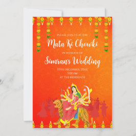 Convite para Mata ka Jagrata em Mata ki Chowki