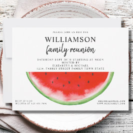 Convite para melancia da família Summer