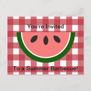 Convite Para Melancia De Tablecloth Verificado Ver