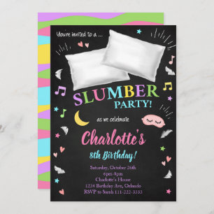 Convite para Meninas Sonoras do Partido do Slumber