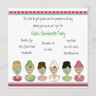 Convite para Meninas Spa