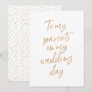 Convite Para meus pais no dia do meu casamento