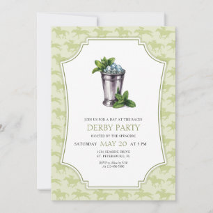 Convite para Mint Julep da Festa do Derby