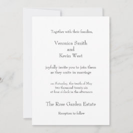 Convite para modelo 5 X 7