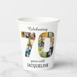 Convite para Modelo de Foto de Aniversário de 70