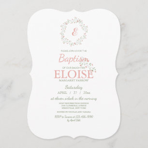 Convite para Monograma Abençoado