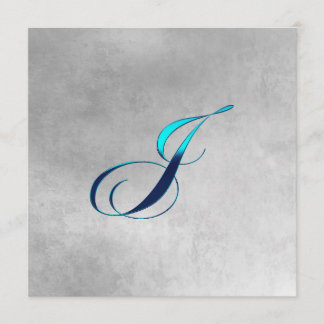 Convite para Monograma Elegante J