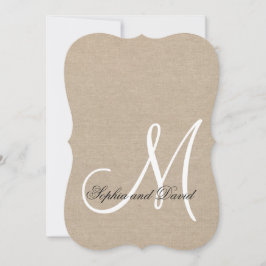 Convite para Monograma Personalizado de Casamento